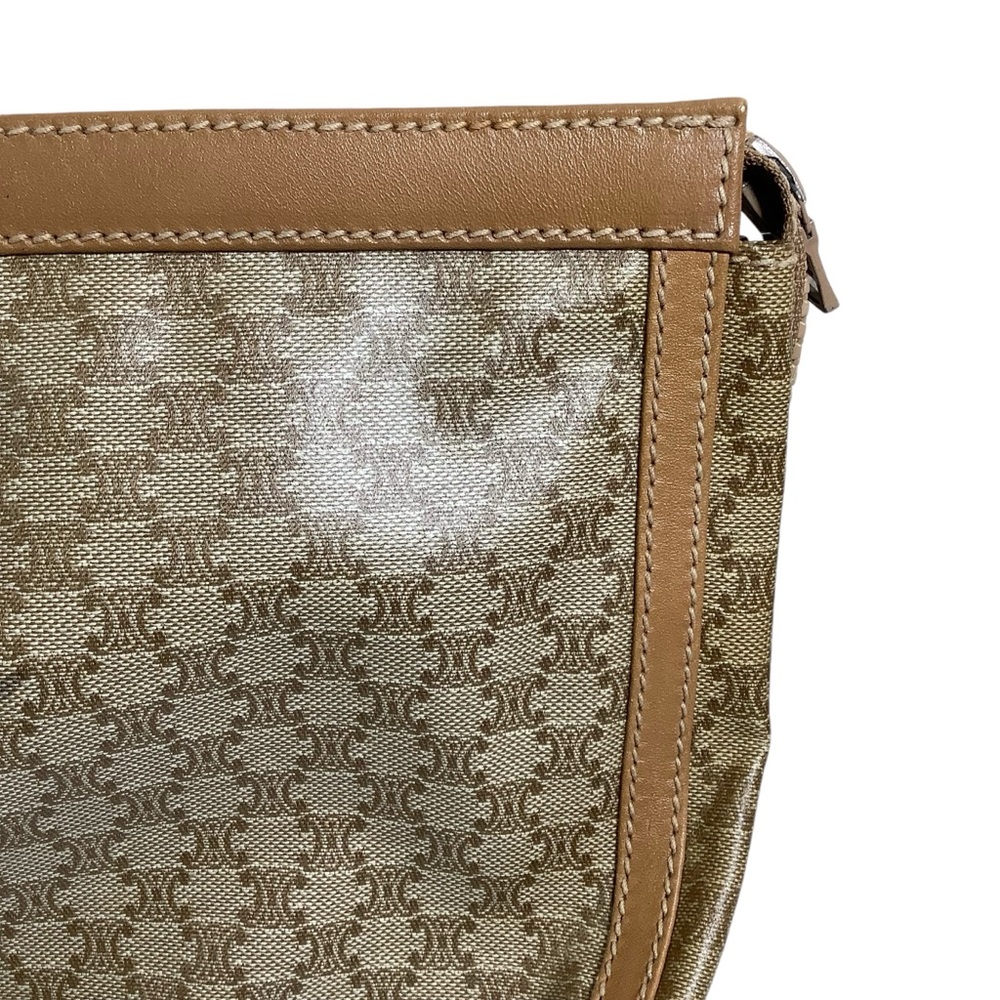 Celine Macadam Brown Monogram Clutch Vintage - Picture 10 of 15